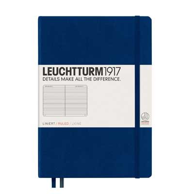 Navy Medium Ruled Notebook