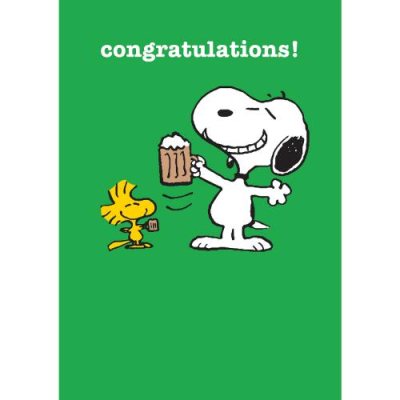 Congratulations Snoopy Greeting Card