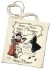 Hatchards Lady and Fan Cloth Bag